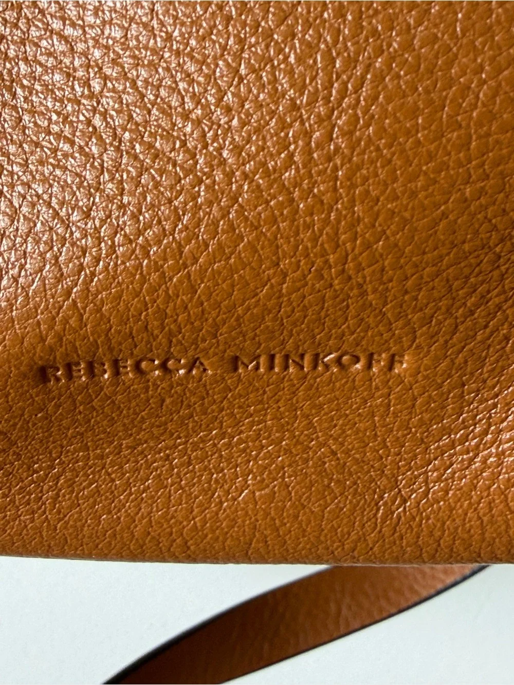 NWT Rebecca Minkoff Pebbled Cognac Leather Hobo Shoulder Bag